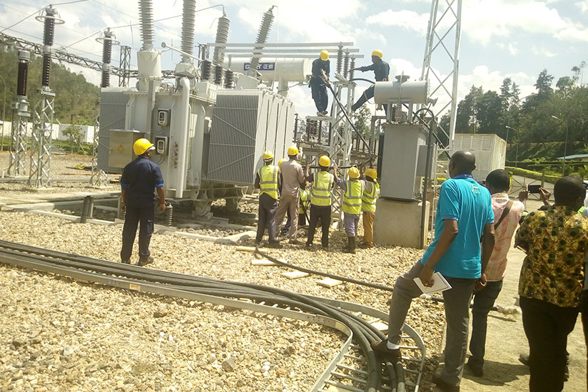 REG engineers work on Mukungwa substation upgrade. / Jean d'Amour Mbonyinshuti