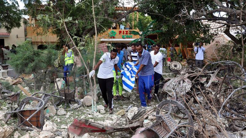 The restaurant building was secured after dawn on Thursday, according to police. / Internet photo