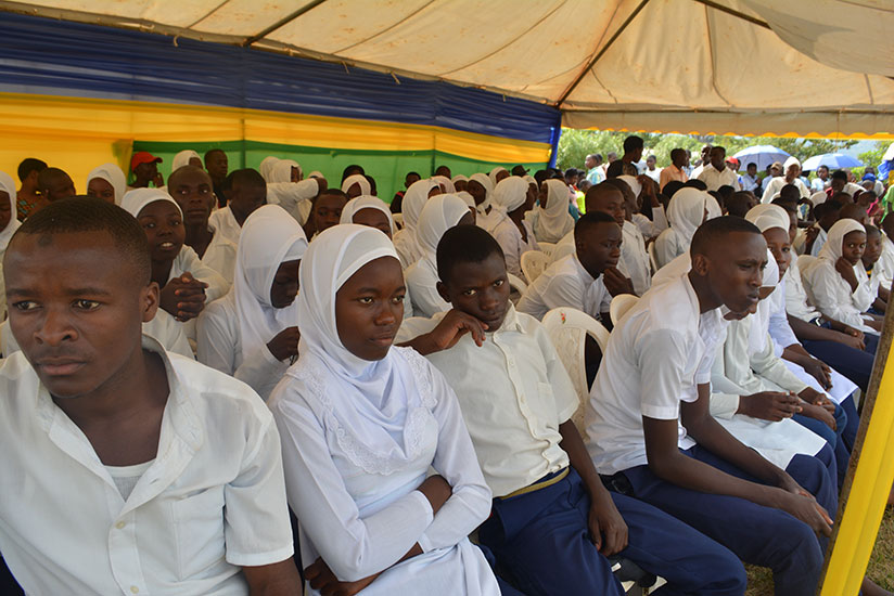 Students attend Day of the African Child celebrations last week. / Frederic Byumvuhore