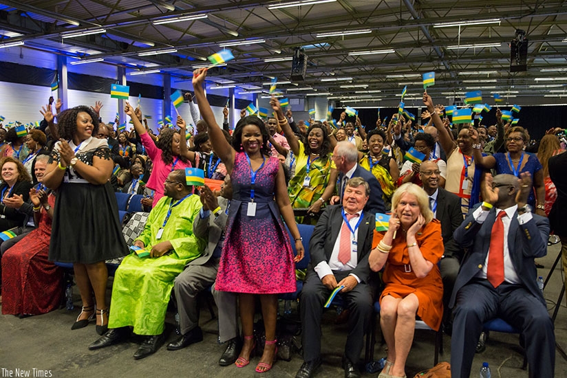 Diaspora community during the Rwanda Day in Belgium this month. (Courtesy)