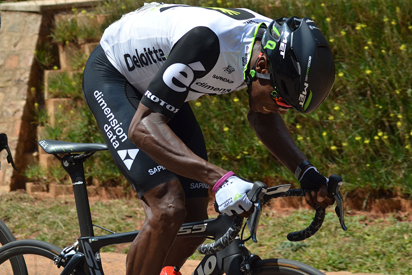 Niyonshuti won last year's ITT after covering 40.6 kilometres in 54 minutes and 17 seconds. / Sam Ngendahimana