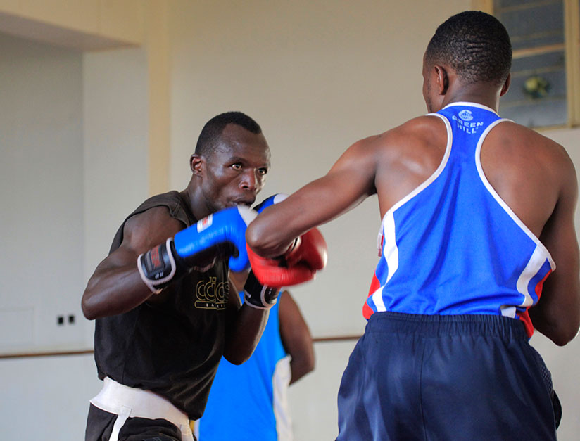 RABA had dropped boxer David Nsabimana (L) from the team on the last minute not knowing the team trip would be cancelled altogether. rn/ Sam Ngendahimana