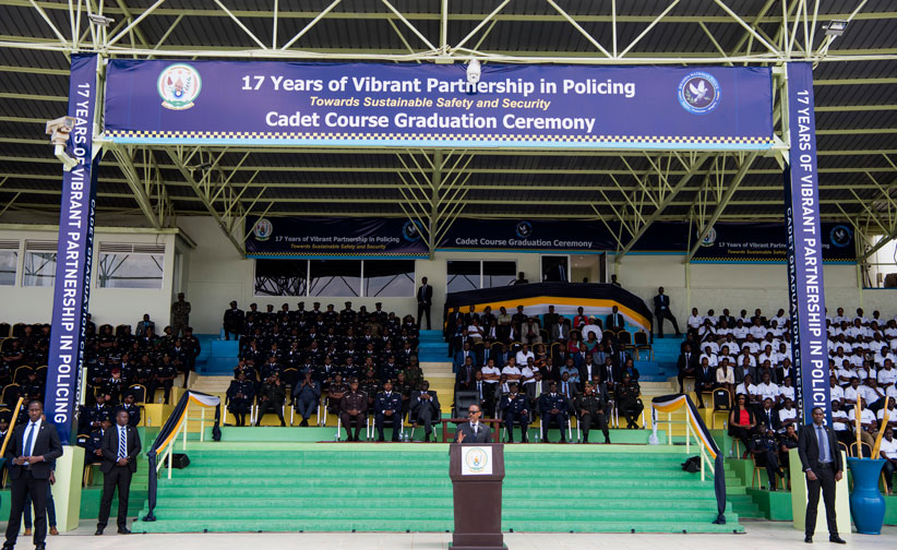President Paul Kagame speaking on Police Day