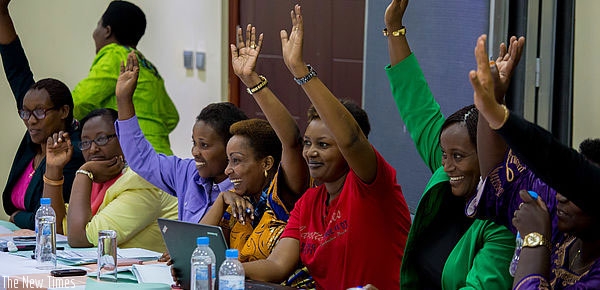 Rwandan women elect their leaders. File. 