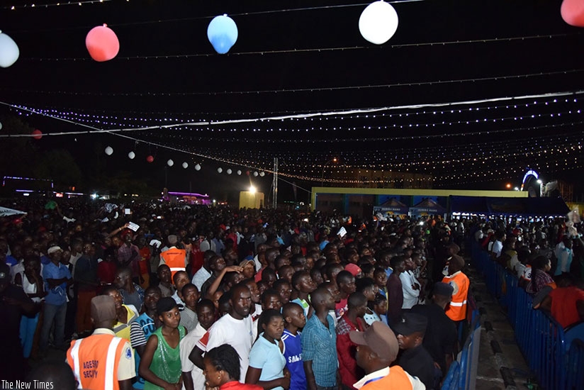 The crowd was massive.