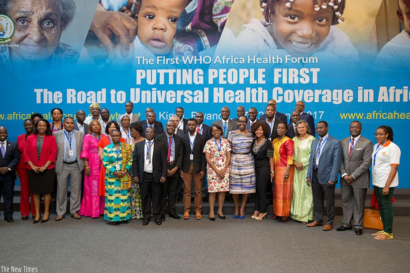 Mrs Kagame in a group photo with some of the participants at the forum yesterday. (Courtesy)