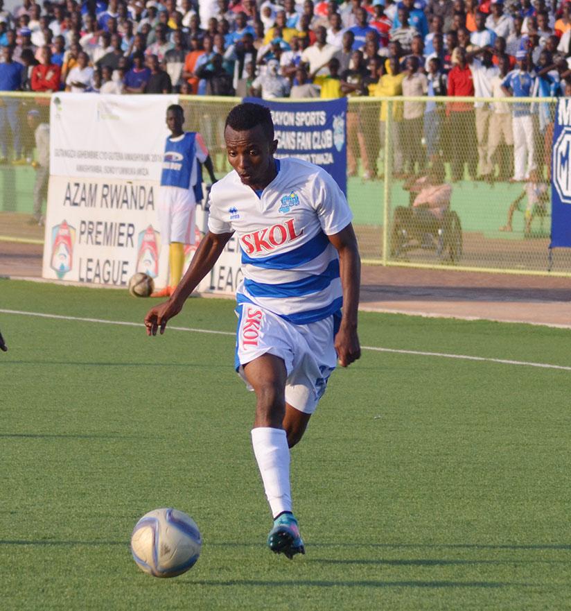 Savio Nshuti, captured here in action for Rayon Sports, will join AS Kigali at the end of the season. / Sam Ngendahimana