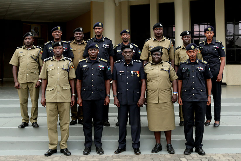 RNP and UPF delegations in a group photo after the bilateral meeting in Musanze District yesterday. / Courtesy