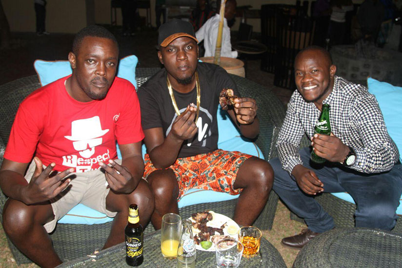 Meat and drinks were in plenty. / Courtesy