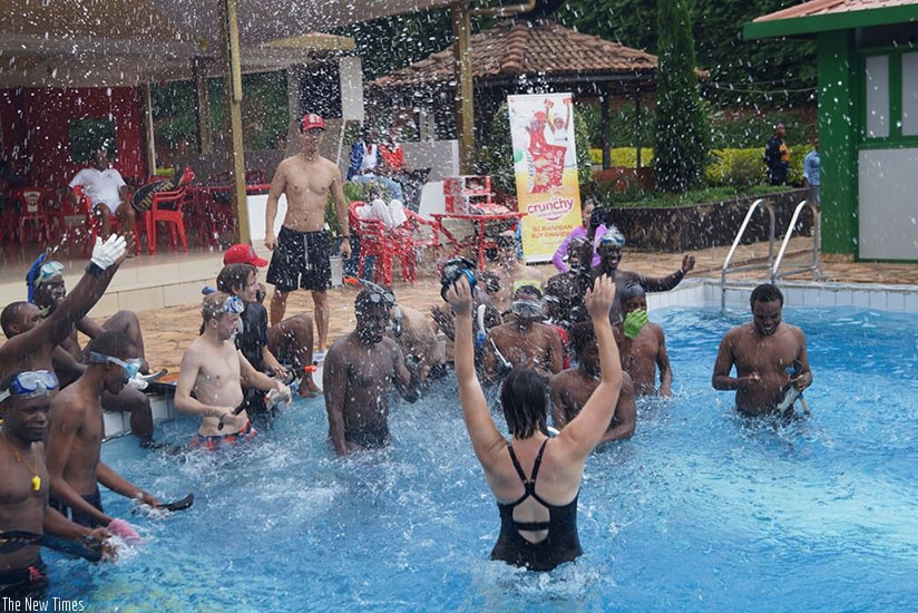 Underwater Hockey Club during a event at Cercle Sportif de Kigali. (J. Muhinde)