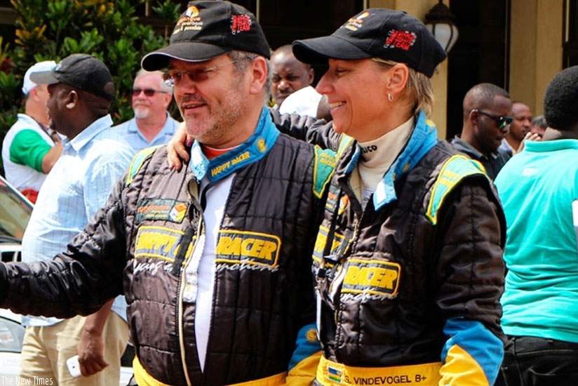 Davite Giancarlo and and his navigator Sylvia Vindevogel at a past event. File.