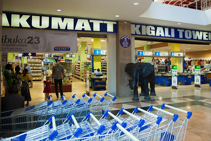 Nakumatt supermarket located in the city centre. (Nadege Imbabazi)