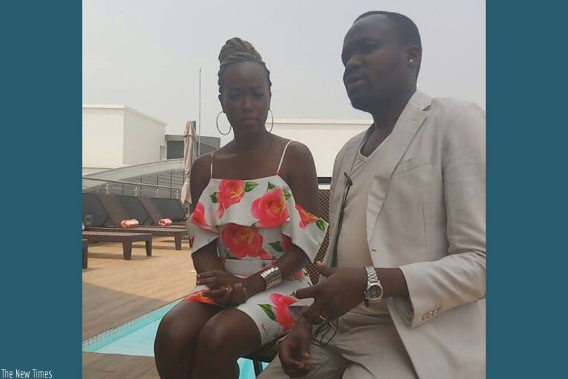 The couple arrived in Kigali yesterday ahead of the Live and Unplugged Kigali concert to be held this evening at the Ubumwe Grande Hotel. (Courtesy)