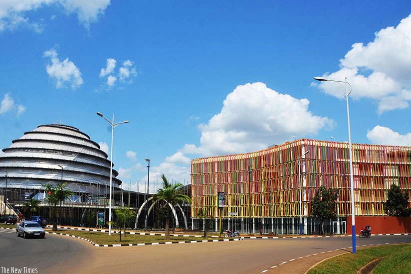 Kigali Convention Centre and Radisson Blu Hotel. Rwanda is projected to earn millions of dollars from upcoming AHIF summit scheduled for October 10-12. / Sam Ngendahimana. 