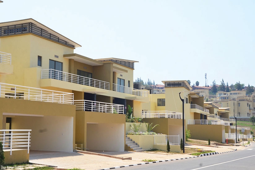 Some of the housing units that are on sale at Vision City in Kagugu, Kigali. File.