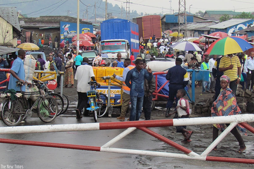 Traders at a market in Goma at the Rwanda-DR Congo border. / Donata Kiiza.  