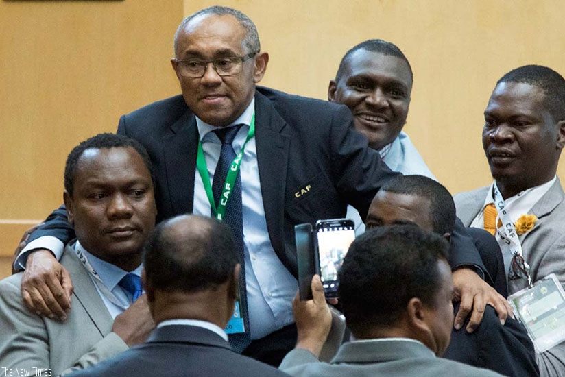 Madagascar FA chief Ahmad Ahmad was elected president of the CAF, ousting veteran leader Issa Hayatou after 29 years in office. Net photo