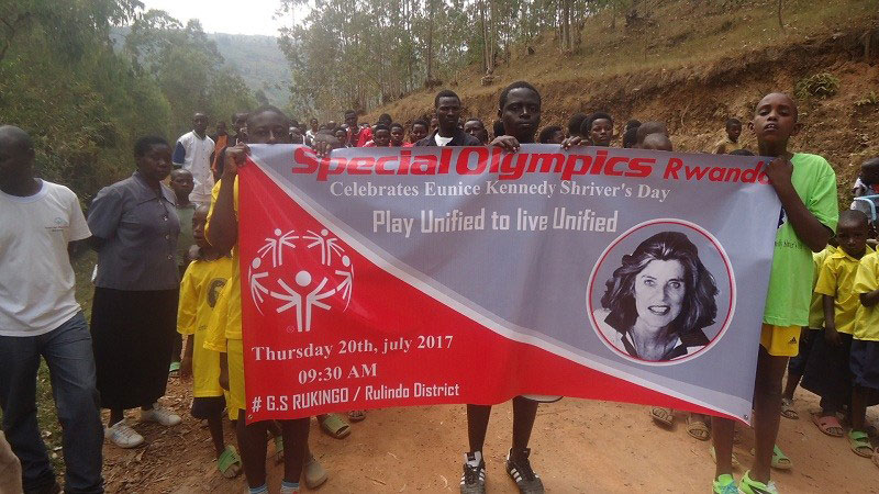 Rwanda marked 'Eunice Kennedy Shriver' Day at Groupe Scolaire Rukingu in Rulindo district. / J. Muhinde