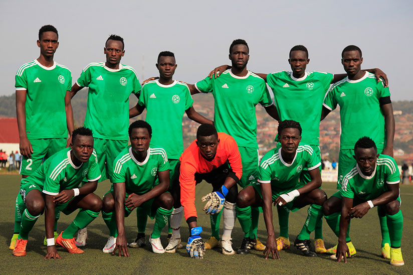 The starting line up of SC Kiyovu that failed to save the Mumena-based team from relegation after losing 2-1 to Rayon Sports on the final day of last season. / Sam Ngendahimana
