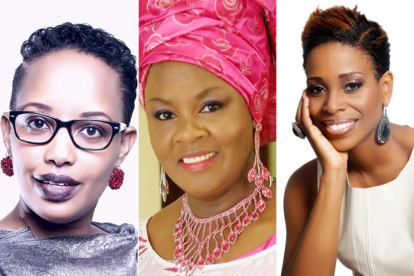 L-R: Diana Kamugisha, Reverend Kathy Kiuna and Eliane Isaac. 