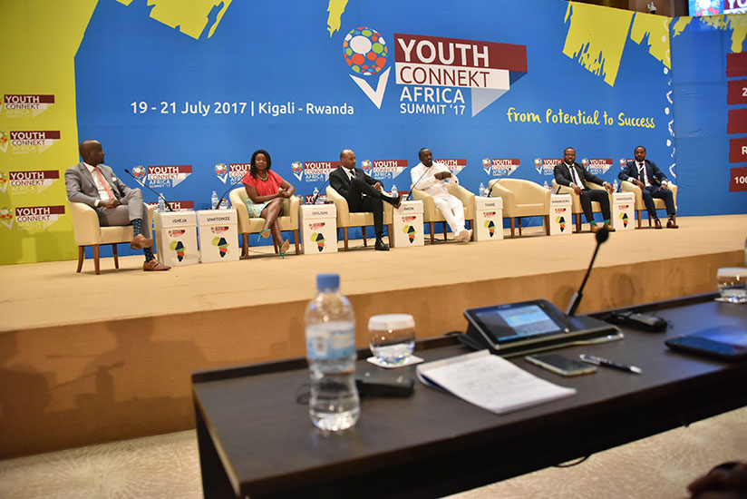 Guillaume Habarugira launched the website at the recent Youth Connekt Africa Summit 2017 in Kigali where he was a panelist. / File