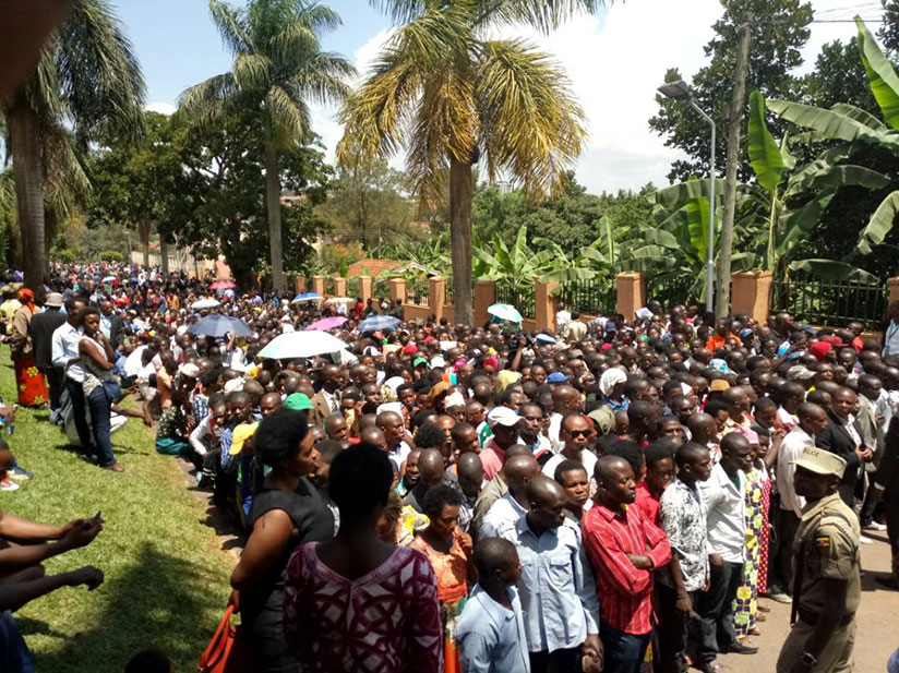 Rwandans in Uganda turned up in big numbers to cast their vote on Thursday. / File