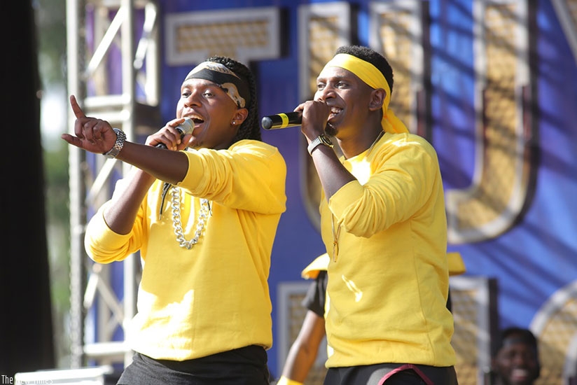 R&B duo Platini Nemeye (L) and Claude Mujyanama, aka TMC. / File