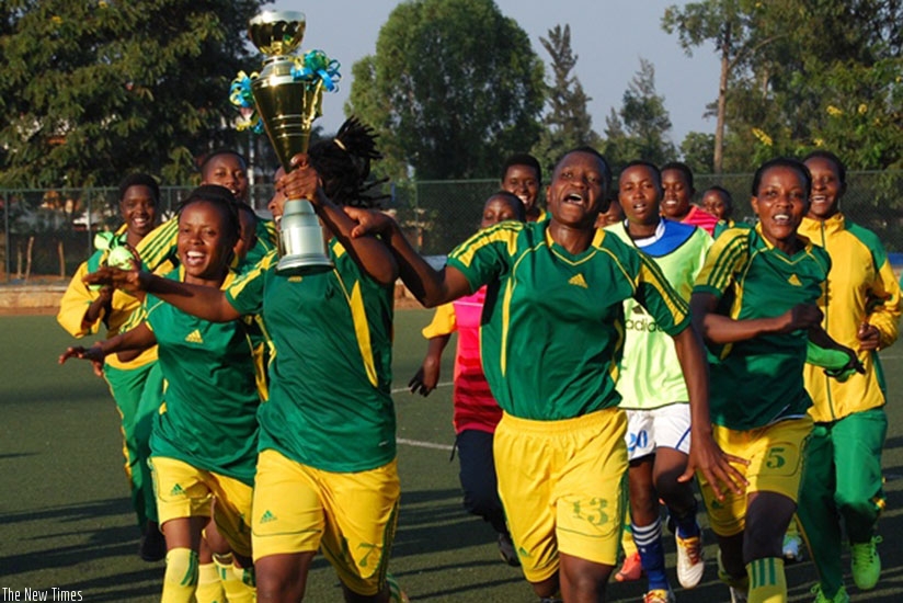 AS Kigali, the women's league champions, received Rwf1 million compared to their male counterparts Rayon Sports, who got over Rwf40m. File photo.
