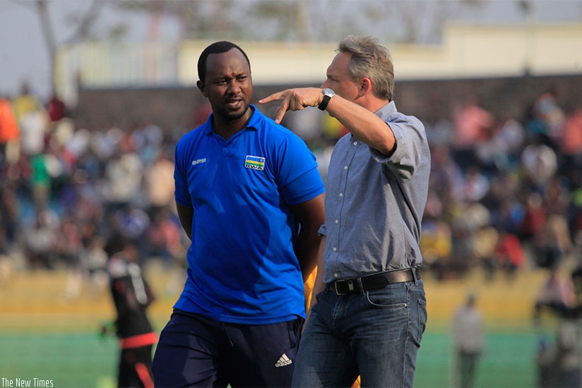 Antoine Hey and his assistant Vincent Mashami will be hoping to a get a positive result in the first leg before hosting the second leg next week. Sam Ngendahimana