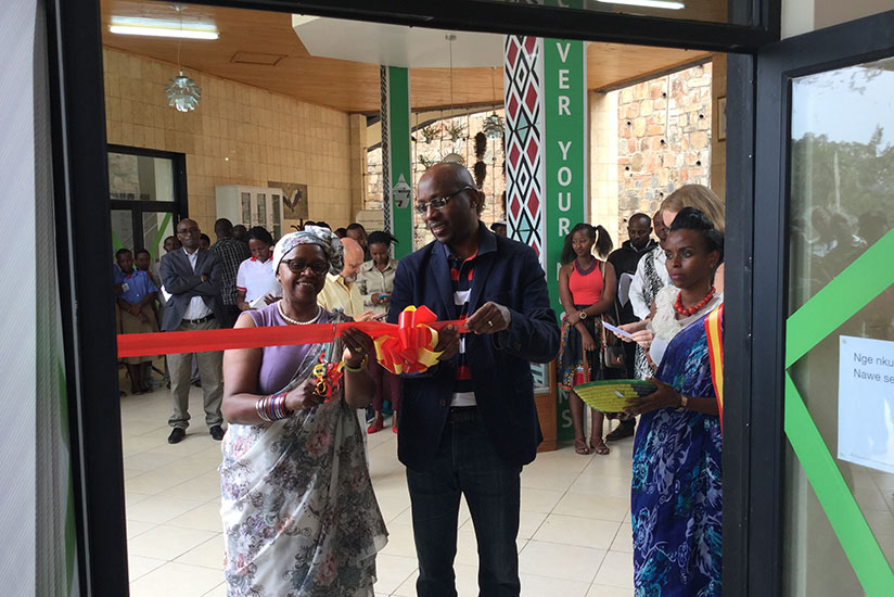 Ukundamariya and Masozera officiate the launch of the environment museum in Kigali on Saturday. / Michel Nkurunziza