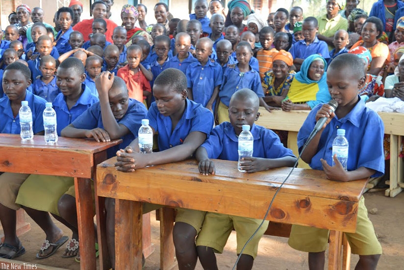 Pupils during a Debate session. It's important to engage learners in activities that promote creative thinking and sharing of ideas