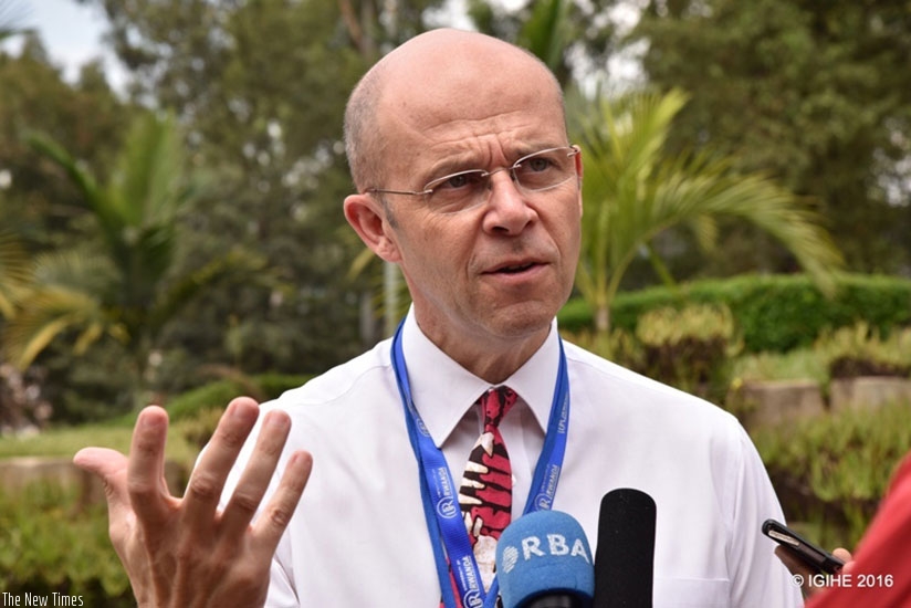 Vice Chancellor of the University of Rwanda Prof. Cotton. File.