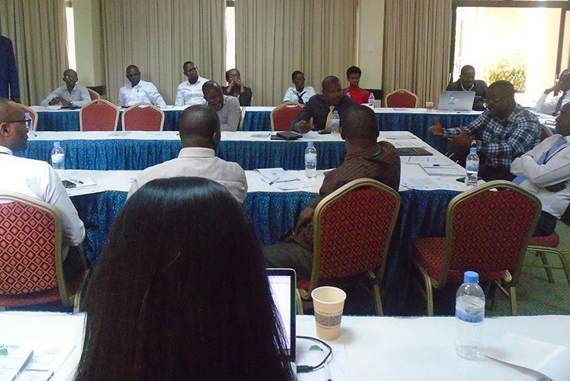 Some of the participants at the training workshop in Kigali yesterday. / Lydia Atieno.