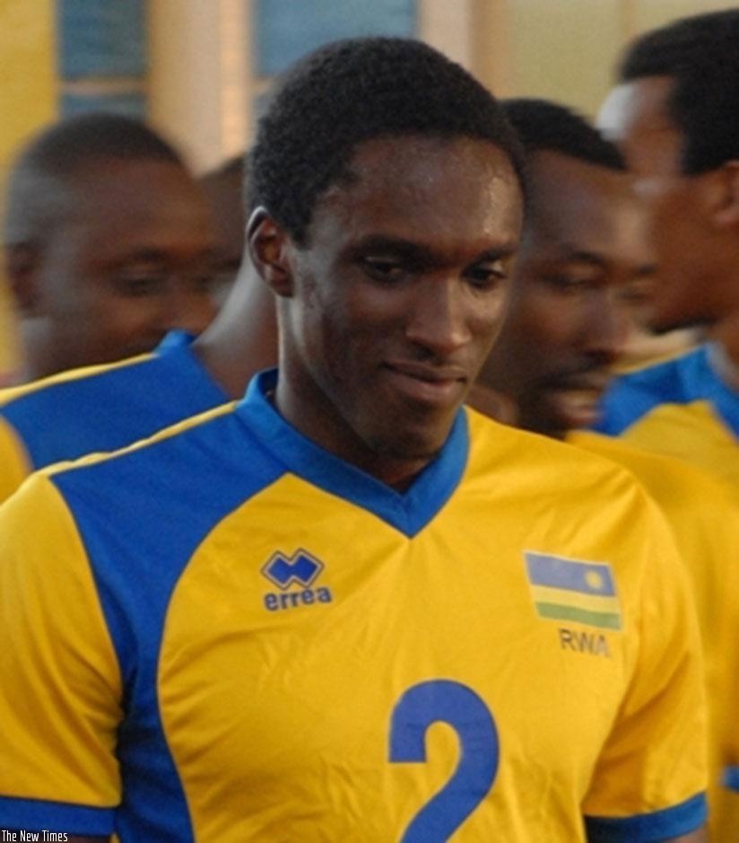 Rwanda national volleyball team captain Christophe Mukunzi. File