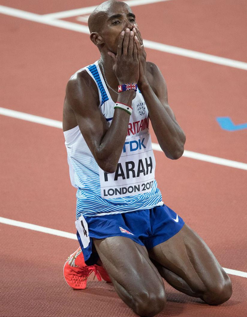 Mo Farah took victory in the 3,000m with a time of seven minutes 38.64 seconds on Sunday. / Internet photo