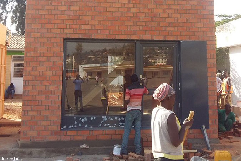  The Rwf8 million house being exhibited at the ongoing expo.  / F.Byaruhanga. 