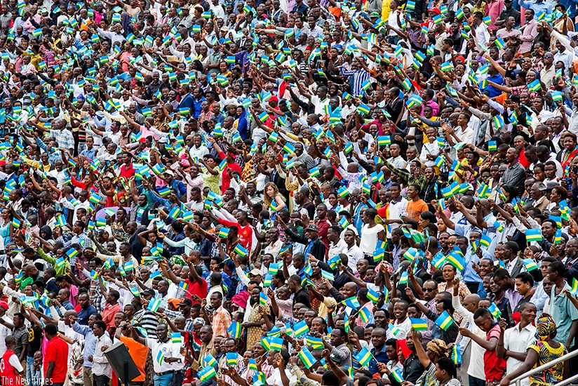 Over 30,000 people were inside the Amahoro National Stadium on Friday to witness Presidential Inauguration. File.
