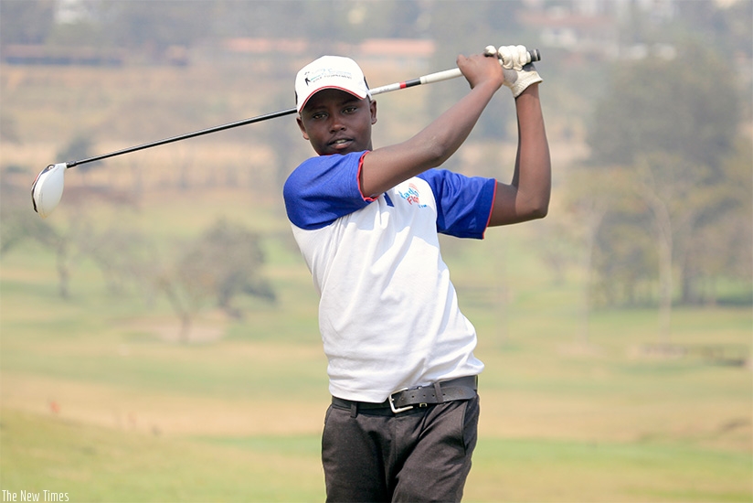 Aloys Nsabimana, 19, will lead Rwandau2019s charge for a maiden East African Golf Challenge title in Dar es Salaam.  Sam Ngendahimana