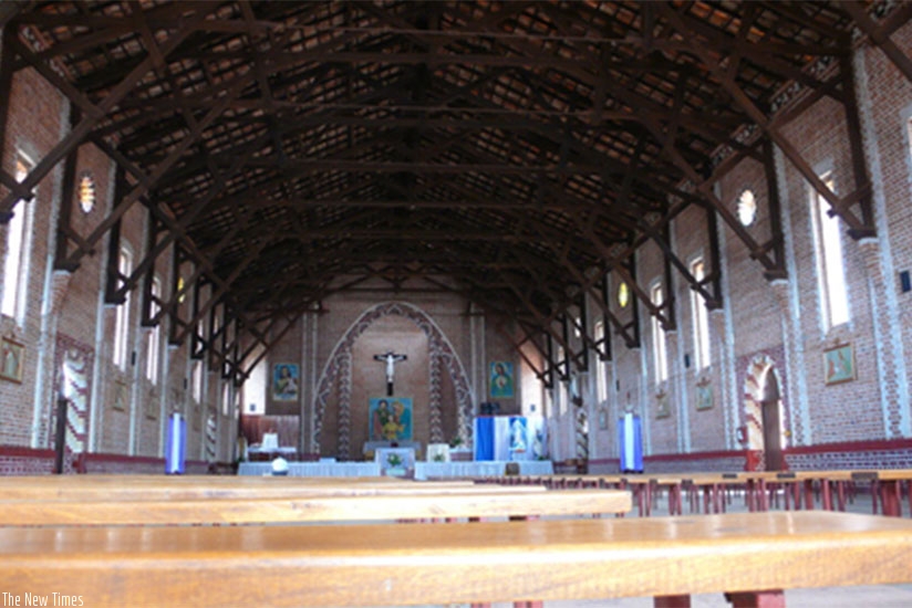 The interior of St Famille in Kigali. In Rwanda the church was used to sow seeds of hatred which led to the 1994 Genocide. File