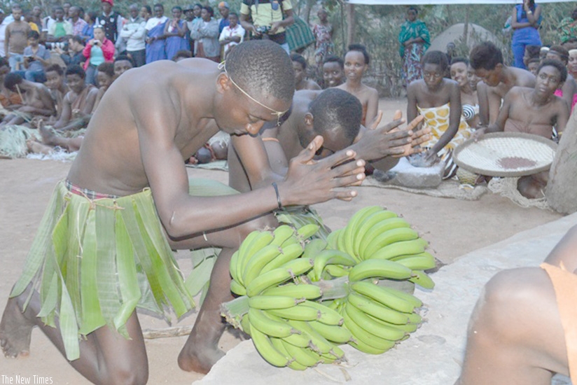 Traditional Rwandan food and drink are enjoyed by guests during the week.