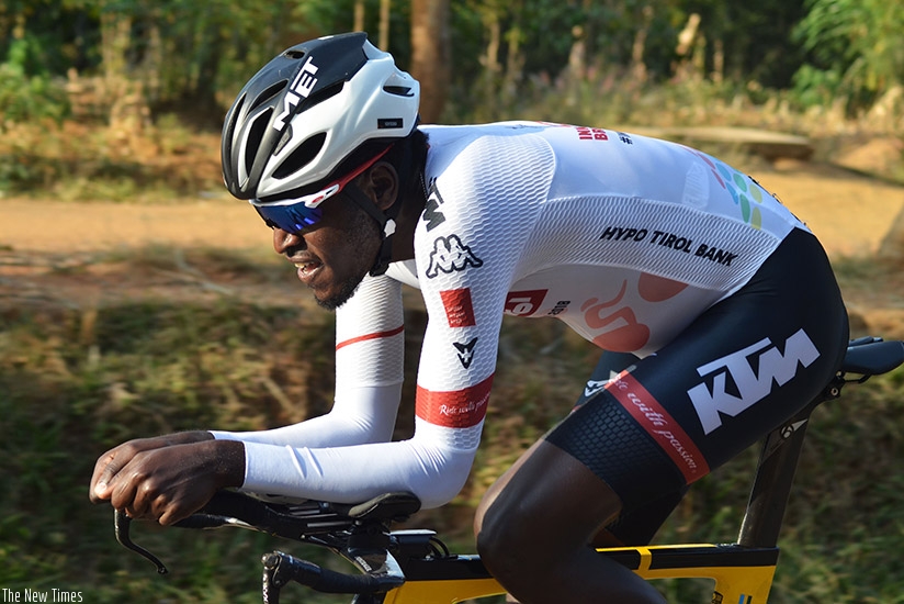 The two-time Tour du Rwanda winner Valens Ndayisenga bowed out in stage 1 of the ongoing Tour Meles Zenawi in Ethiopia after suffering a tyre puncture. Sam Ngendahimana.