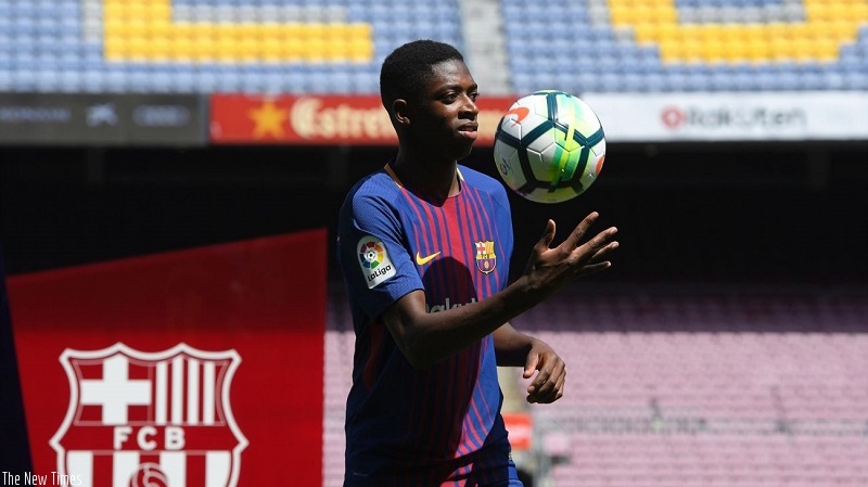 Dembele underwent his medical on Monday before sealing his move from Borussia Dortmund. Net photo.