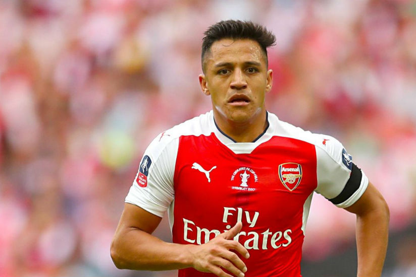 Arsenal have rejected Manchester City's 50m pound bid for Alexis Sanchez ahead of Thursday's transfer deadline. / Internet photo