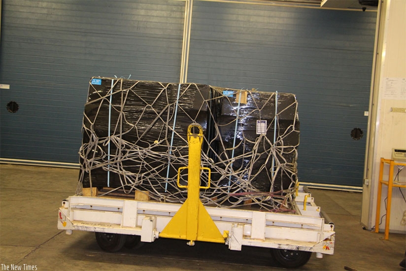 Agropy 5EW pesticide ready for export. Diane Mushimiyimanarn