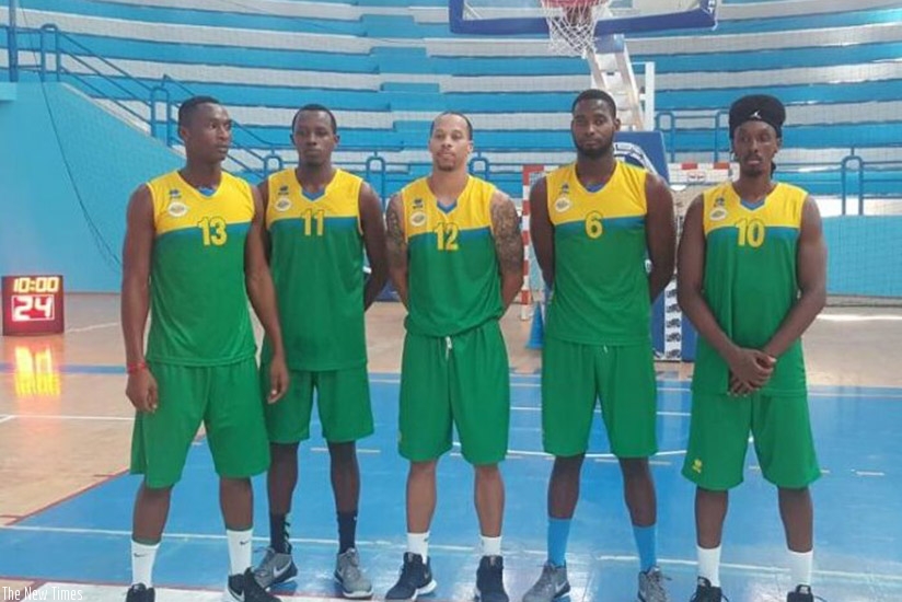 The Rwanda team that started against USM of Tunisia in their final warm-up game on Tuesday evening in Sousse. Courtesy