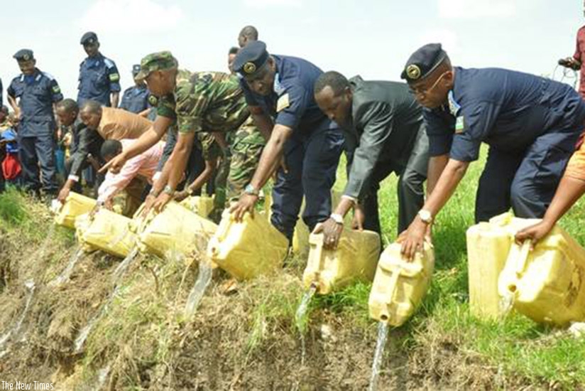 Police destroy illicit liquors and other drugs in a past operations. Drug abuse can lead to depression. File.