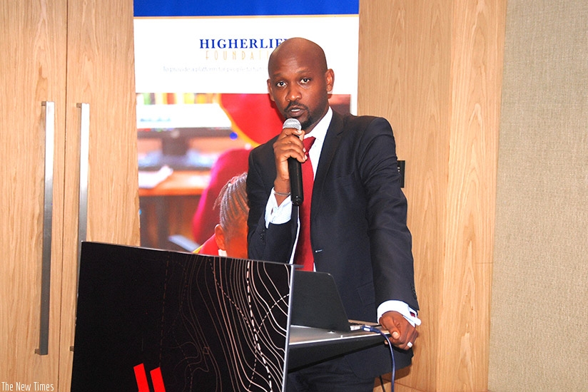 Rucogoza speaks during a past event. File. 