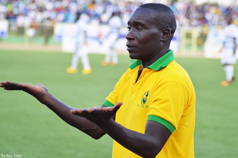 Marines FC Head coach  Abdoul Karim Nduhirabandi. (Sam Ngendahimana)