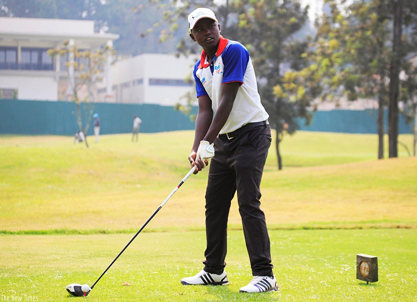 Rwandan golf player Aloys Nsabimana will be part of the Uganda Golf Open. rn(Sam Ngendahimana)