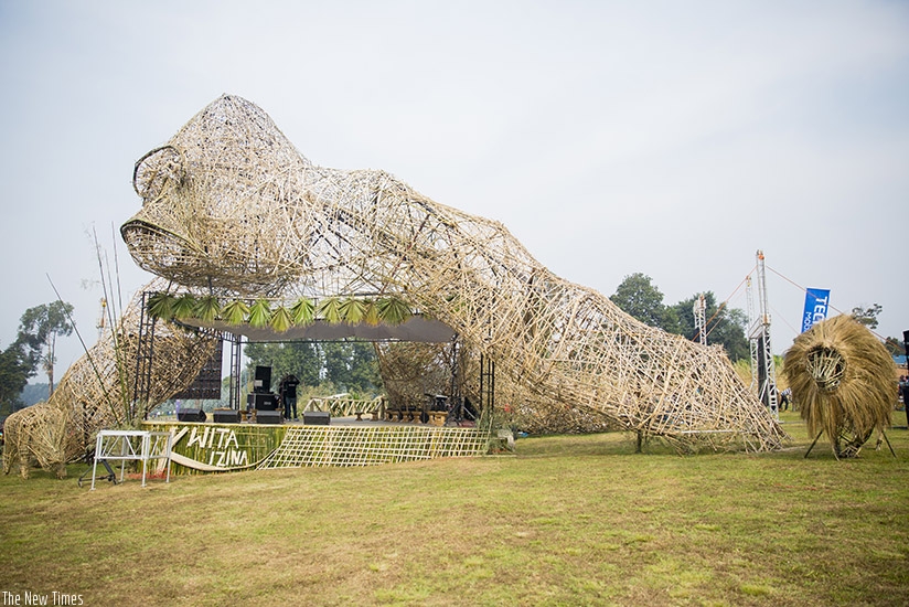 The main stage was designed to look like A silverback gorilla, with 3D installations of other big game flanking it. (Courtesy pictures)